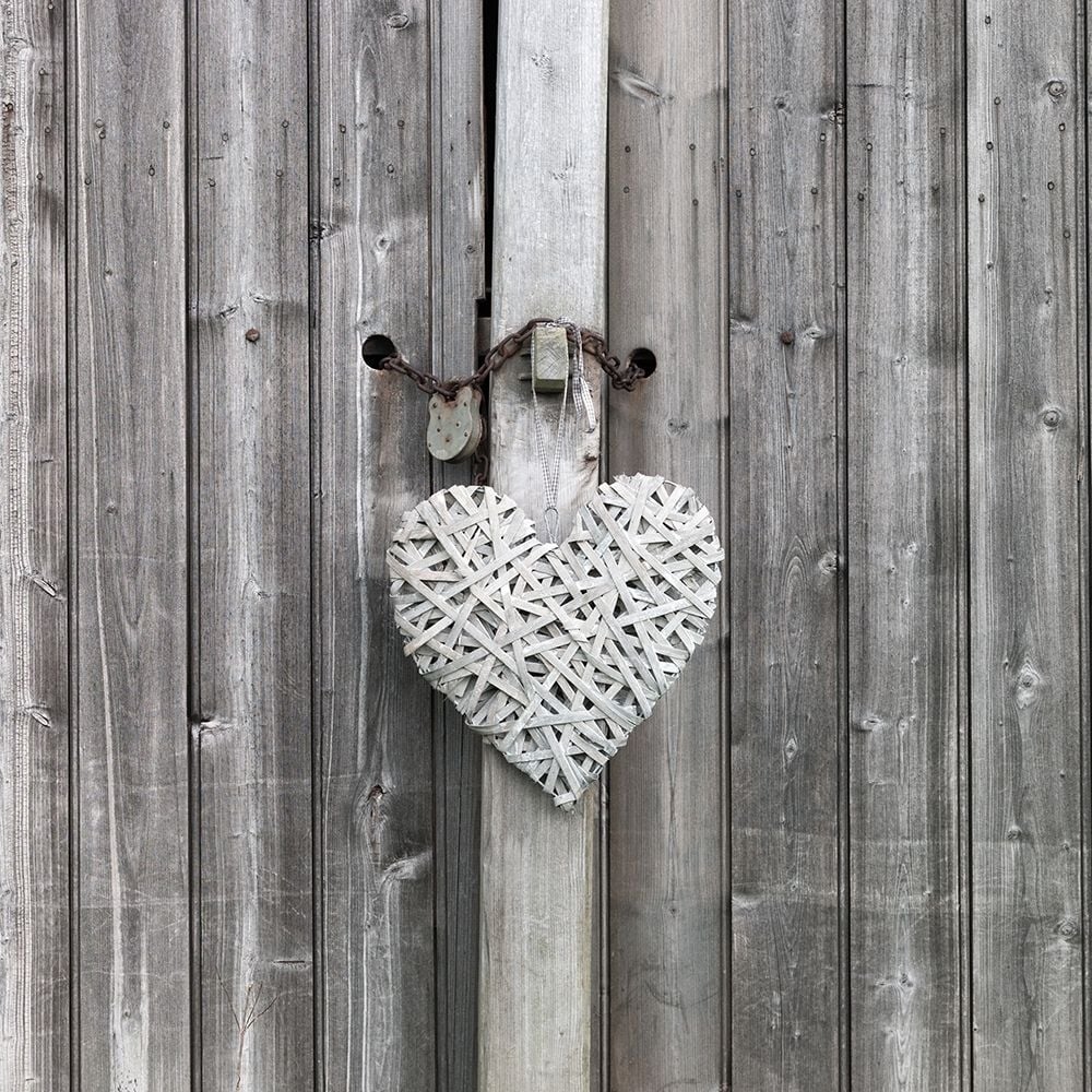 Heart on old rustic door Poster Print by Assaf Frank-VARPDXAF20140501105C01 Image 1