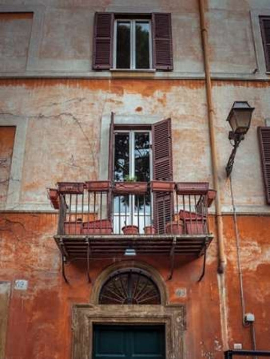 Old building with balcony in Rome Italy Poster Print by Assaf Frank-VARPDXAF20141110416 Image 1