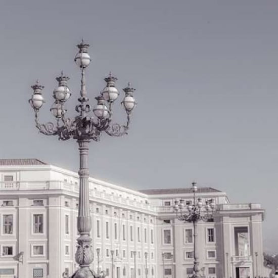 Lamppost in St. Peters Basilica square Vatican Rome Poster Print by Assaf Frank-VARPDXAF201411141545C01 Image 1