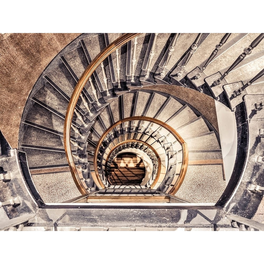 Spiral staircase from above in a building-Birmingham-UK by Assaf Frank-VARPDXAF20150215441XC02 Image 1