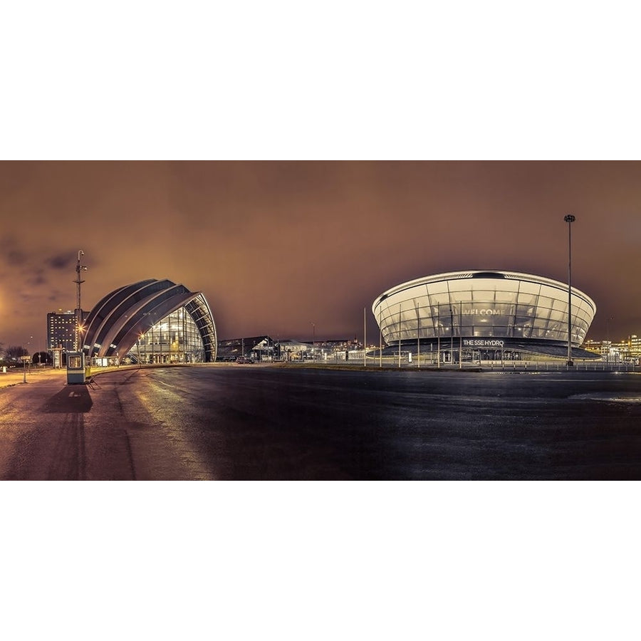 Evening view of Clyde Auditorium and SSE Hydro in Glasgow FTBR-1904 Poster Print by Assaf Frank-VARPDXAF20150304913P2C01 Image 1