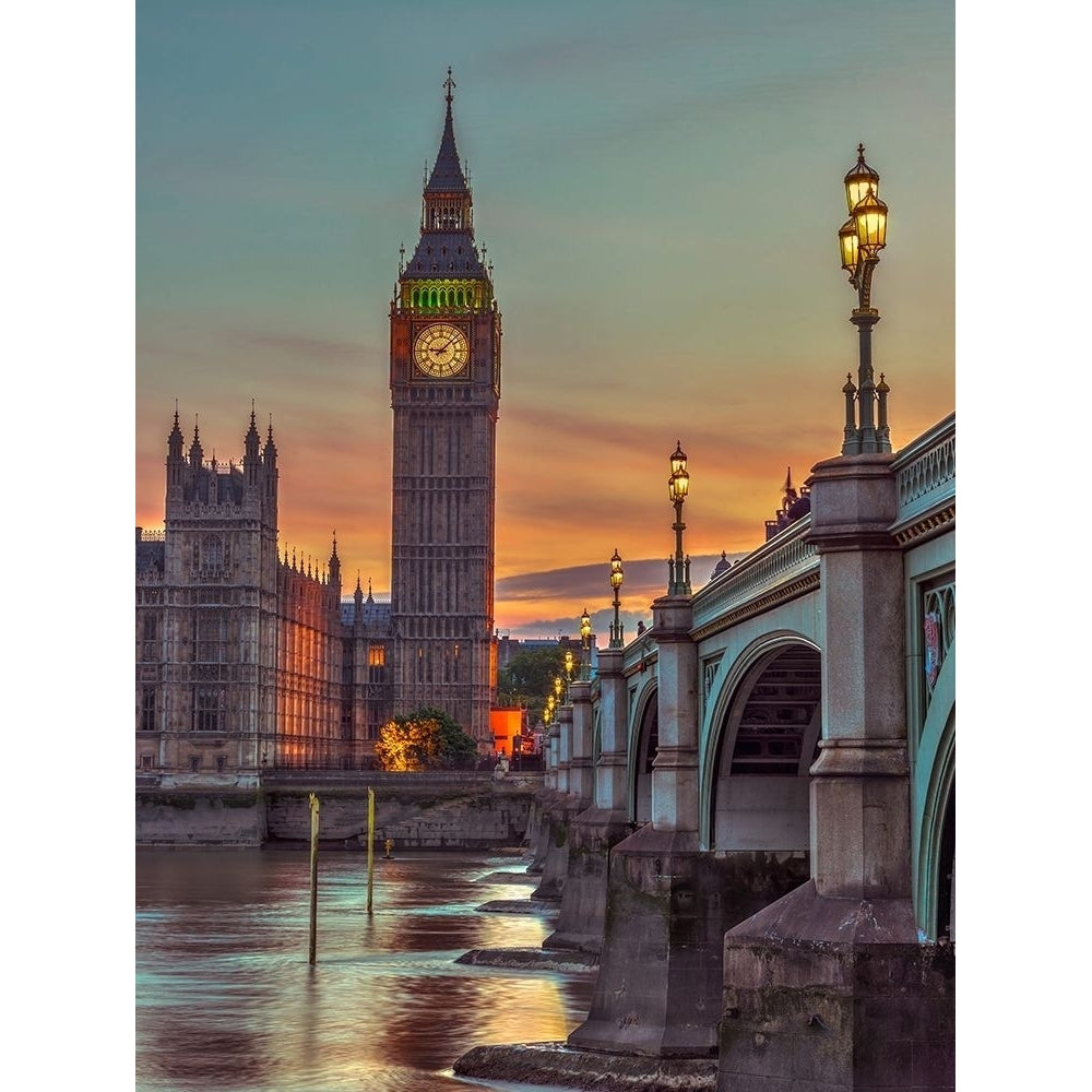 Westminster bridge and Big Ben from Thames promenade-London-UK by Assaf Frank-VARPDXAF20150731079X2 Image 1