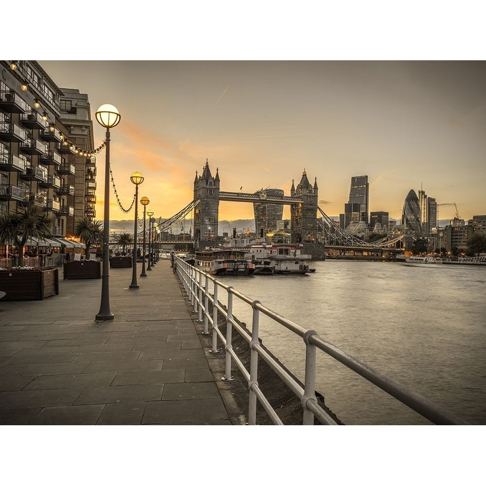 London Riverside Promenade with Tower bridge by Assaf Frank-VARPDXAF20150907110C01 Image 1