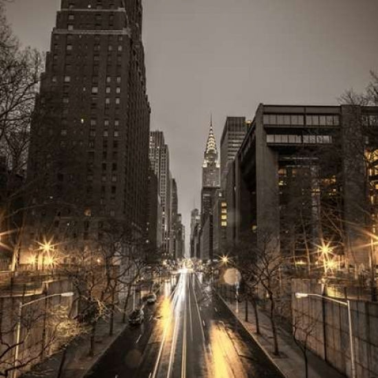 York city skyline with Chrysler Building in background Poster Print by Assaf Frank-VARPDXAF20160116033PanoC01 Image 1