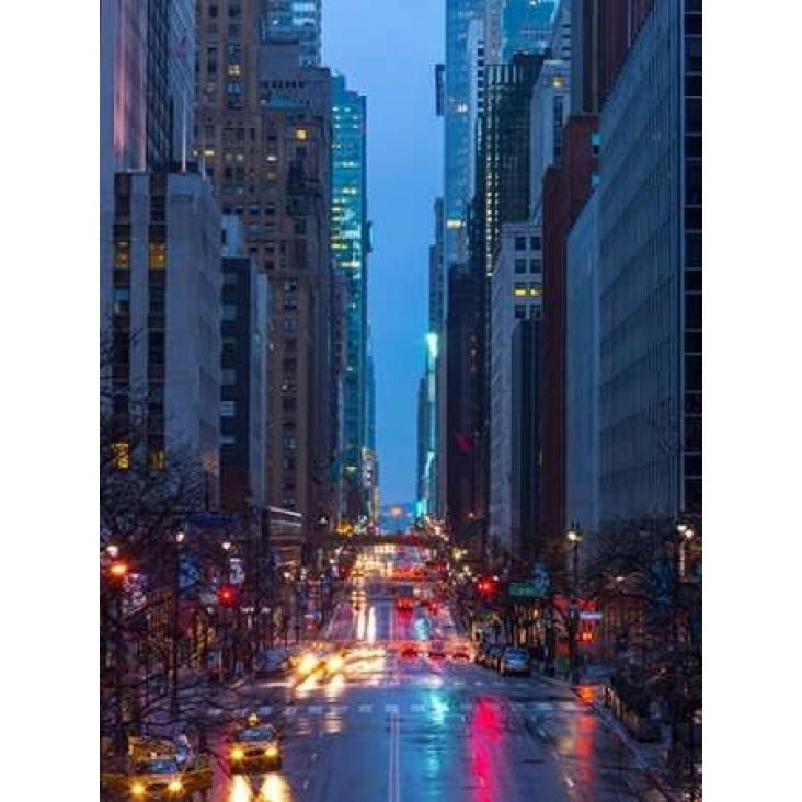 Evening view of streets of Manhattan York City Poster Print by Assaf Frank-VARPDXAF20160116046 Image 2