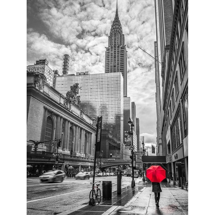 York city scape with Chrysler Building FTBR 1854 Poster Print by Assaf Frank-VARPDXAF20160116218PC03 Image 1