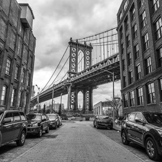 Manhattan bridge from a street York Poster Print by Assaf Frank-VARPDXAF20160116288C01 Image 1