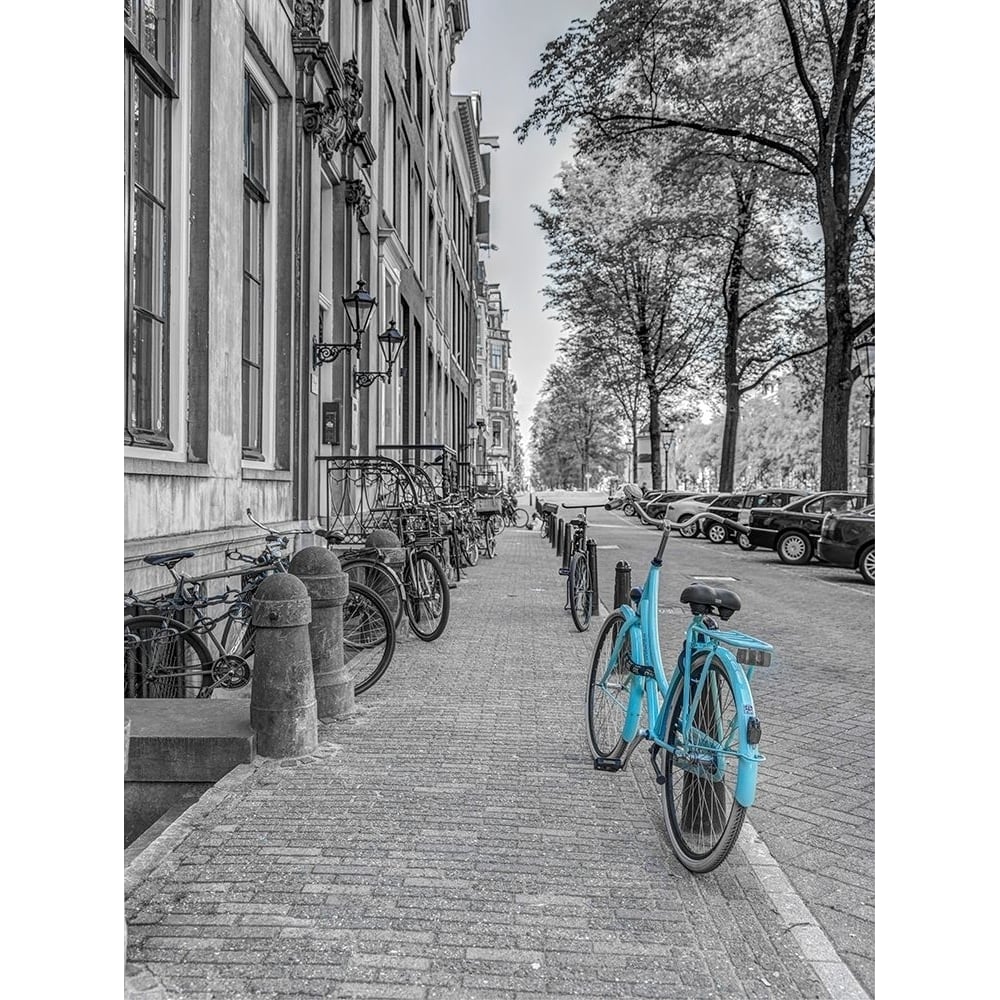 Bicycle parked on the sidewalk-Amsterdam by Assaf Frank-VARPDXAF20160517012XC03 Image 1