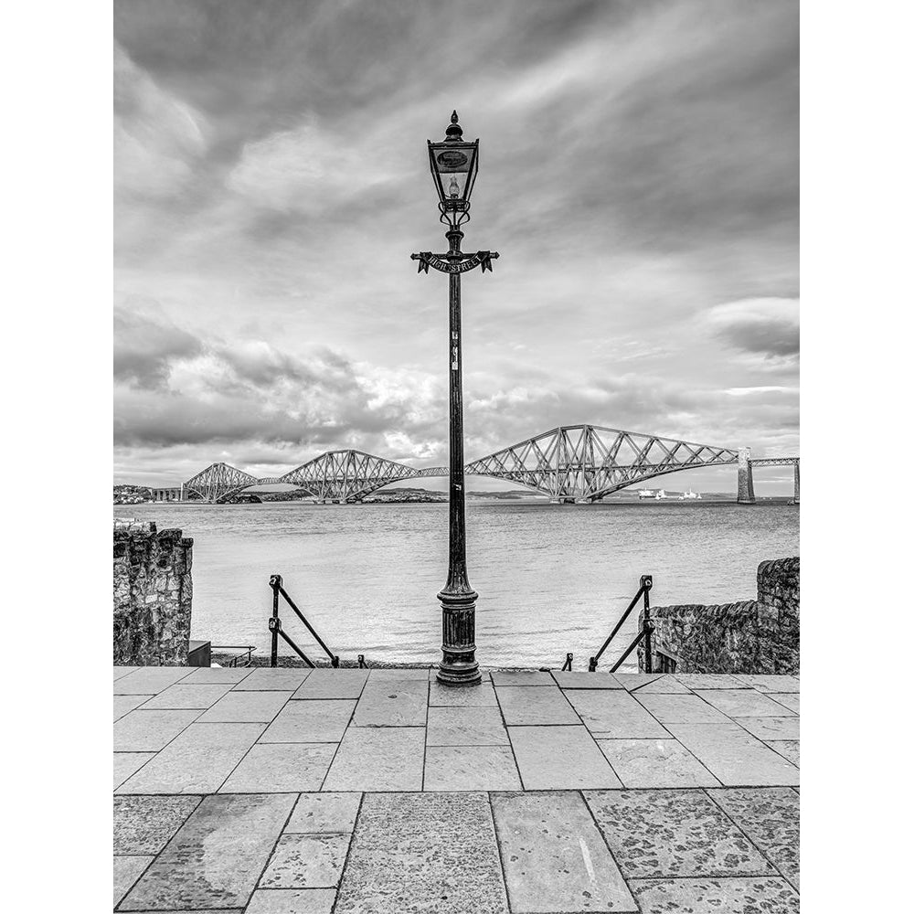 Forth Rail Bridge and lamp post Scotland FTBR-1812 Poster Print by Assaf Frank-VARPDXAF20171017370XC01 Image 1