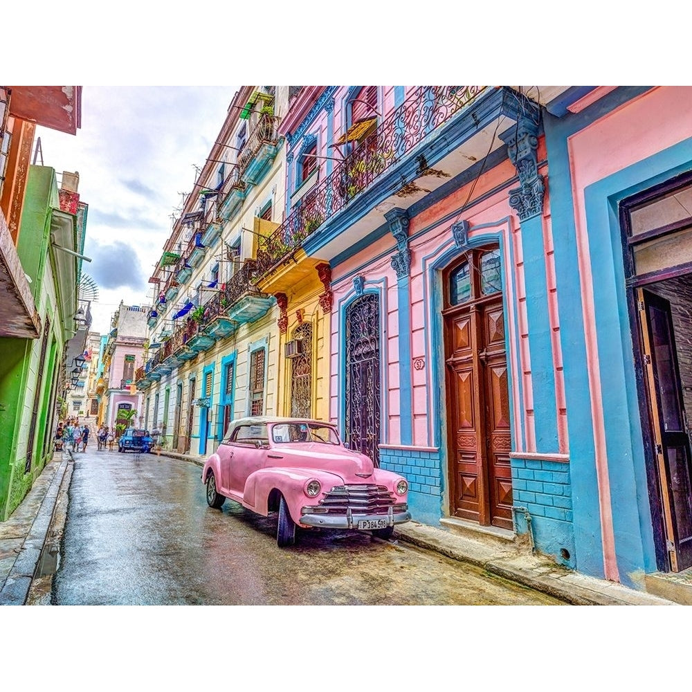 Vintage car on street of Havana Cuba Poster Print by Assaf Frank-VARPDXAF201801251711X Image 1