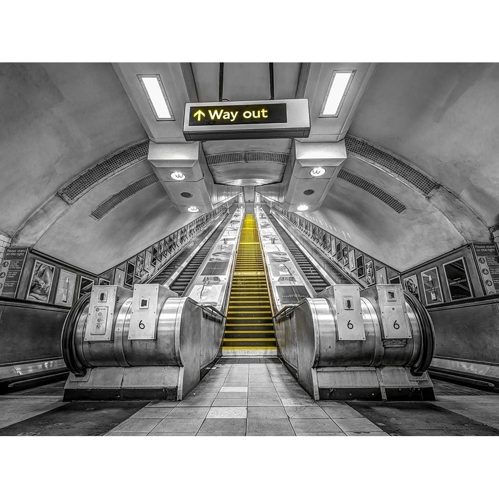 Escalators at subway station by Assaf Frank-VARPDXAF20190826028XC01 Image 1