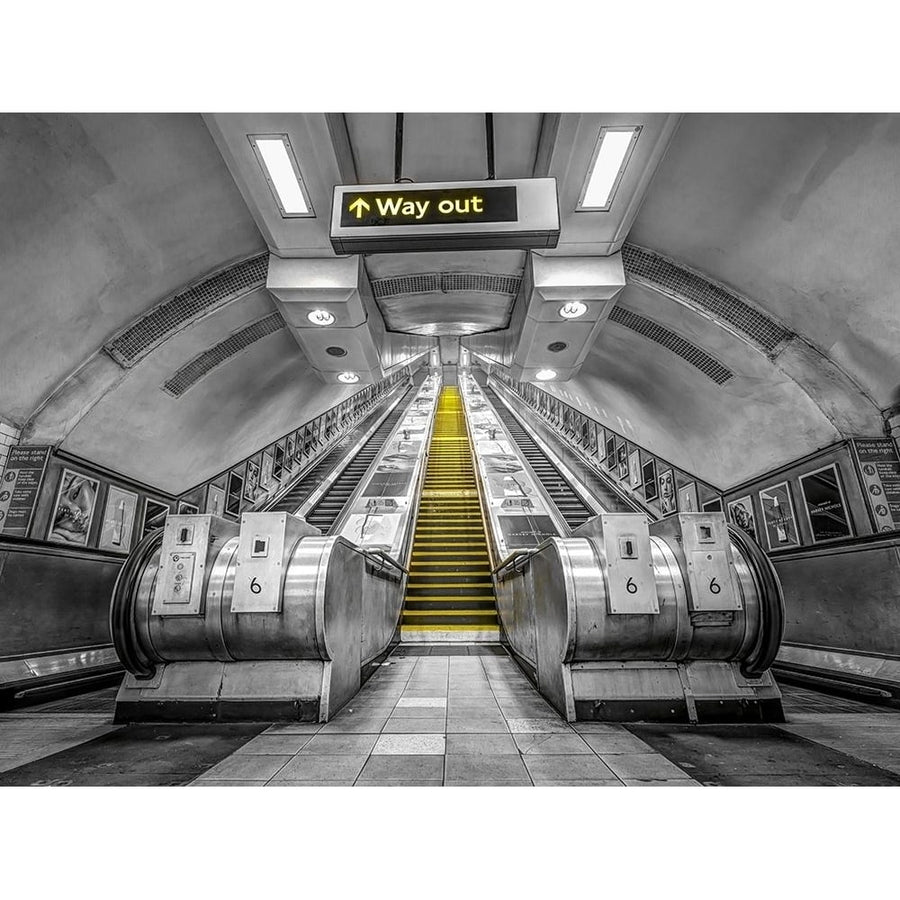 Escalators at subway station by Assaf Frank-VARPDXAF20190826028XC01 Image 1