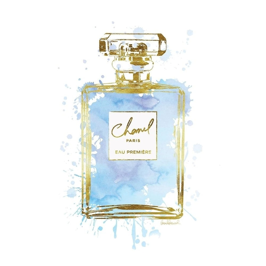 Perfume Bottle Blue Poster Print by Amanda Greenwood-VARPDXAGD115324 Image 1