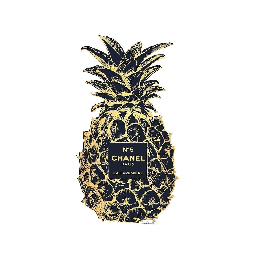 Black Gold Pineapple Poster Print by Amanda Greenwood-VARPDXAGD115344 Image 1