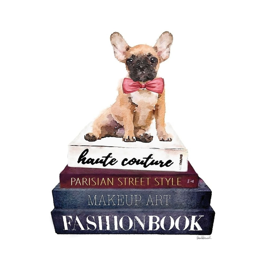 Book Stack Frenchie Poster Print by Amanda Greenwood-VARPDXAGD115361 Image 1