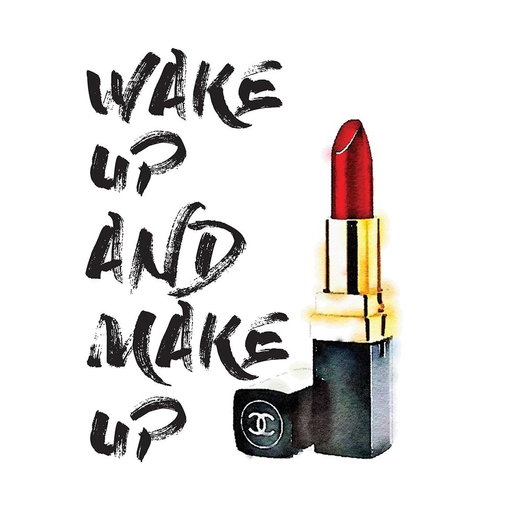 Wakeup Makeup Lipstick Red Poster Print by Amanda Greenwood-VARPDXAGD115429 Image 1