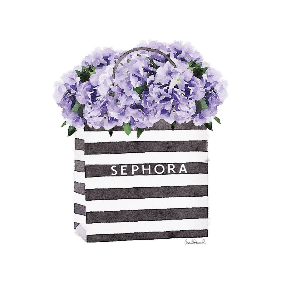 Bag with Purple Hydrangea Poster Print by Amanda Greenwood-VARPDXAGD115446 Image 1