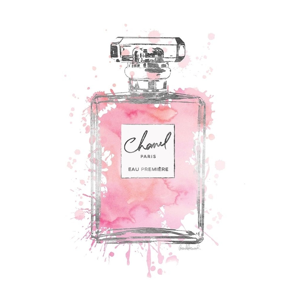 Silver Inky Perfume in Pink Poster Print by Amanda Greenwood-VARPDXAGD115473 Image 1