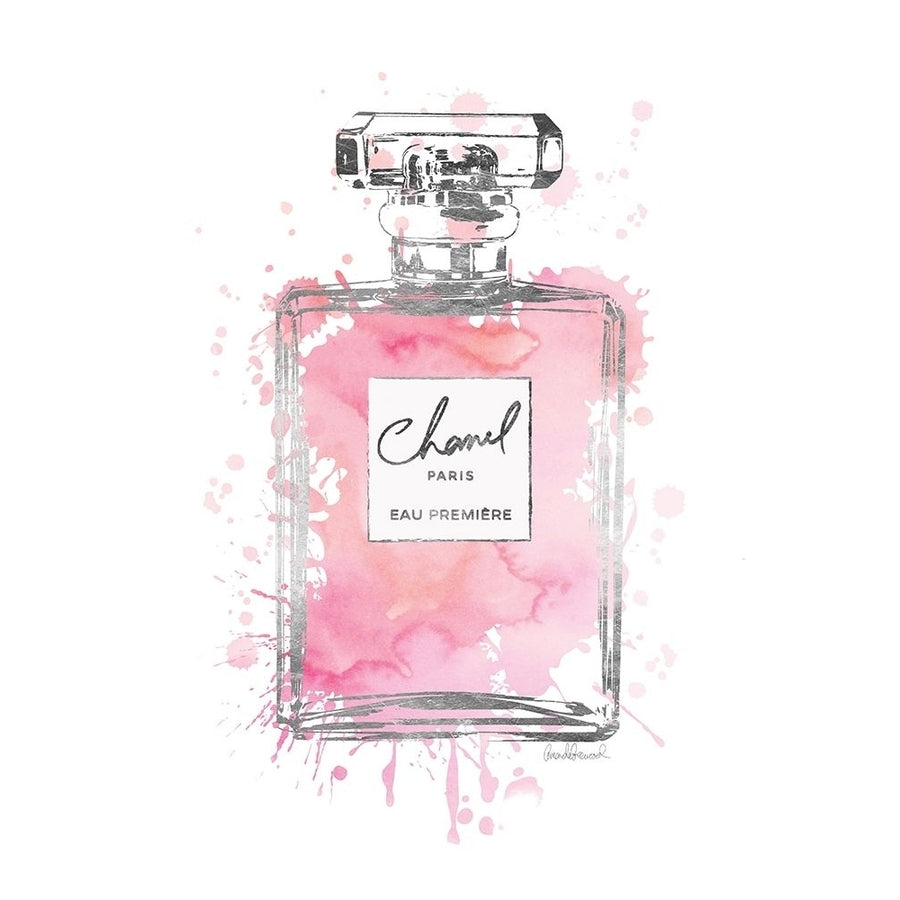 Silver Inky Perfume in Pink Poster Print by Amanda Greenwood-VARPDXAGD115473 Image 1