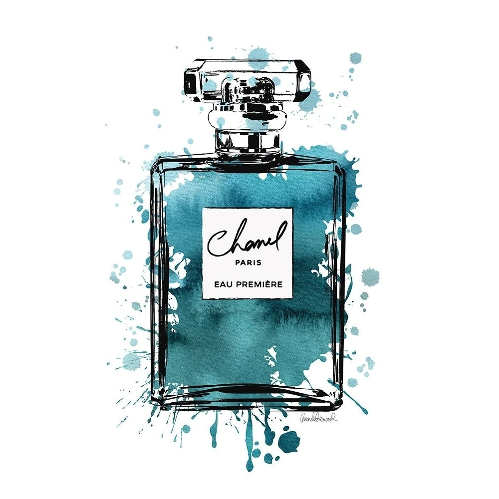 Black Inky Perfume in Teal Poster Print by Amanda Greenwood-VARPDXAGD115544 Image 1