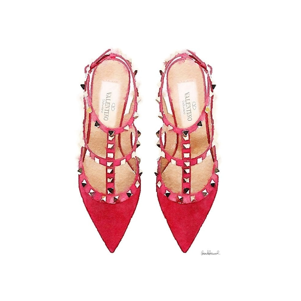 Red Stud Shoes Poster Print by Amanda Greenwood-VARPDXAGD115803 Image 1