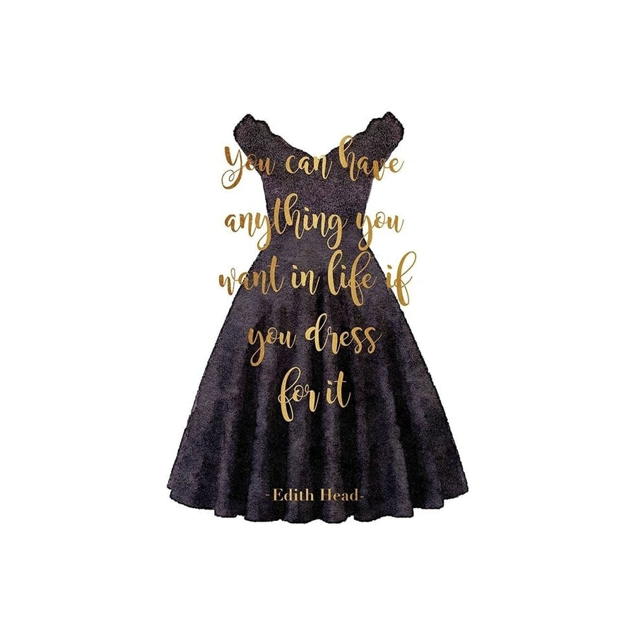 Anything Black Dress Poster Print by Amanda Greenwood-VARPDXAGD116480 Image 1