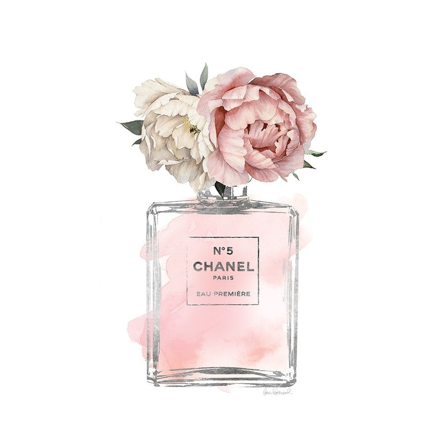 Silver Bottle Blush with Peony Poster Print by Amanda Greenwood-VARPDXAGD116473 Image 1