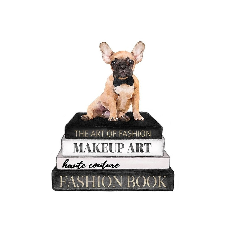 Bookstack Frenchie II Poster Print by Amanda Greenwood Amanda Greenwood-VARPDXAGD117292 Image 1