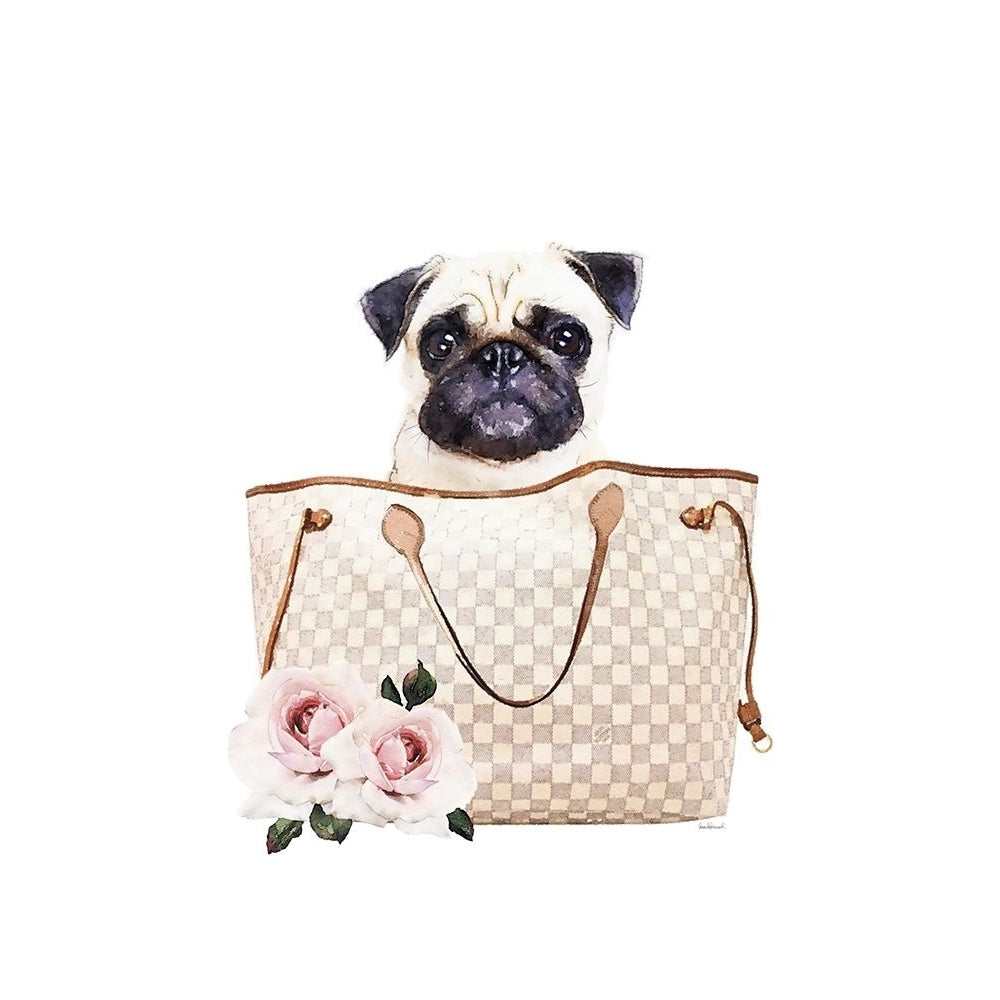 Fashion Bag with Pug Poster Print by Amanda Greenwood Amanda Greenwood-VARPDXAGD117285 Image 1