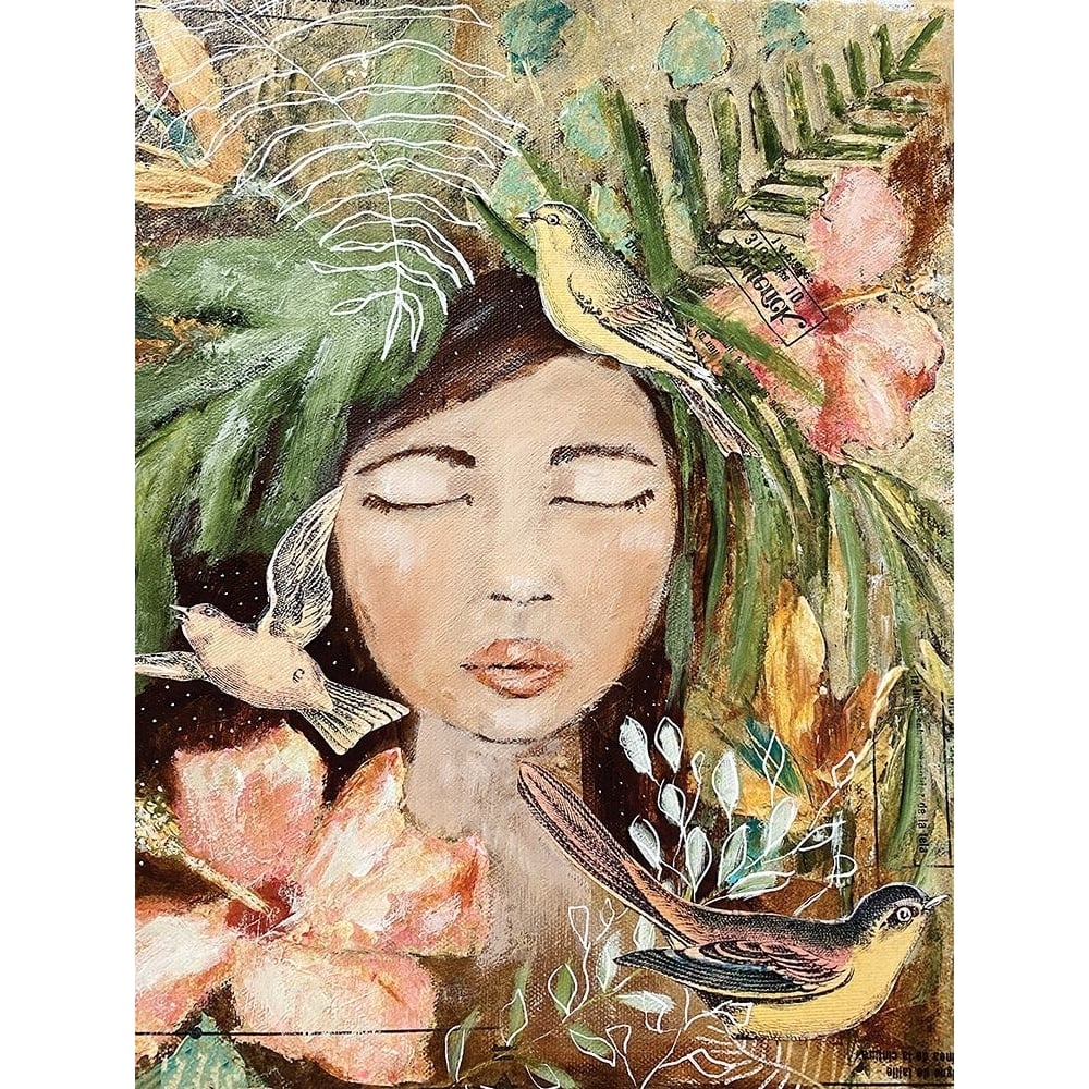 Maya and the Birds Poster Print - Amanda Hilburn-VARPDXAH120 Image 1