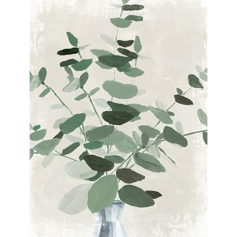 Green Leaves Vase II Poster Print - K Aria-VARPDXAK053A Image 1