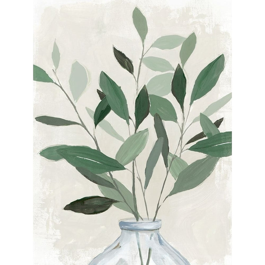 Green Leaves Vase I Poster Print - K Aria-VARPDXAK052A Image 1