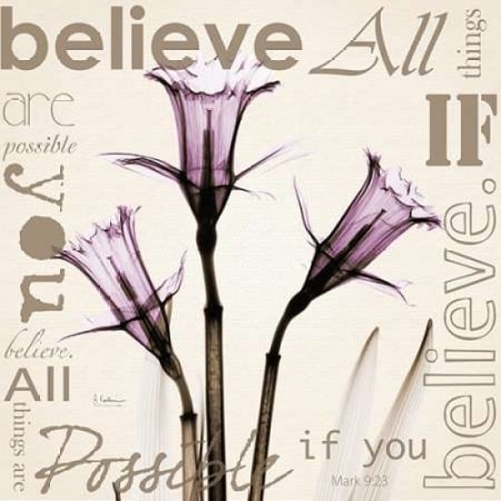 Believe - Violet Daffodils Poster Print by Albert Koetsier-VARPDXAKXSQ341B Image 2