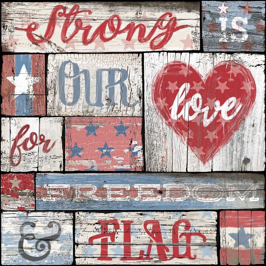 Our Patriotic Love Poster Print - Licensing Studio Art-VARPDXALIZOE257498 Image 1