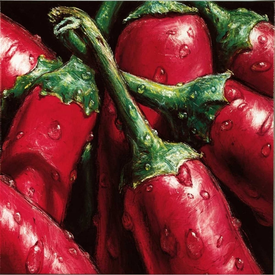 Hot Peppers Poster Print by AlmaCh AlmaCh-VARPDXALM4667 Image 1