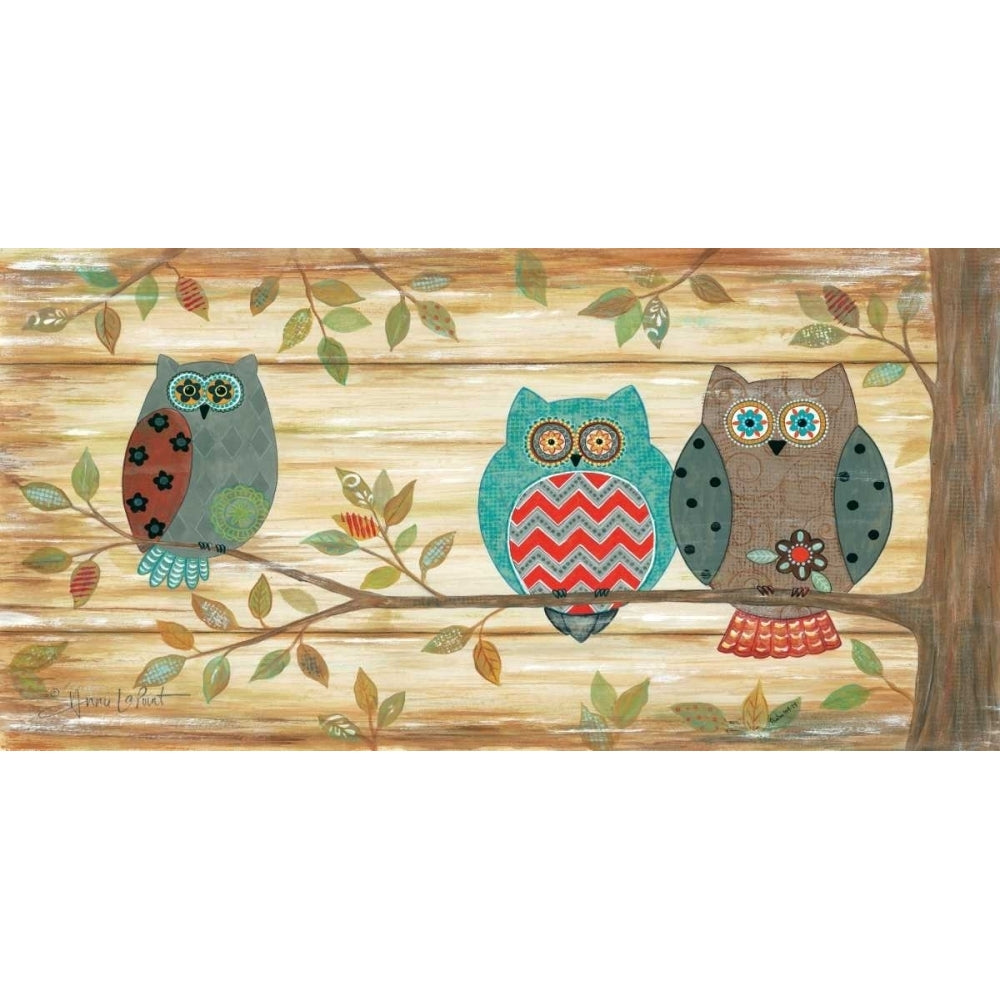 Three Wise Owls Poster Print by Annie LaPoint-VARPDXALP1320 Image 1