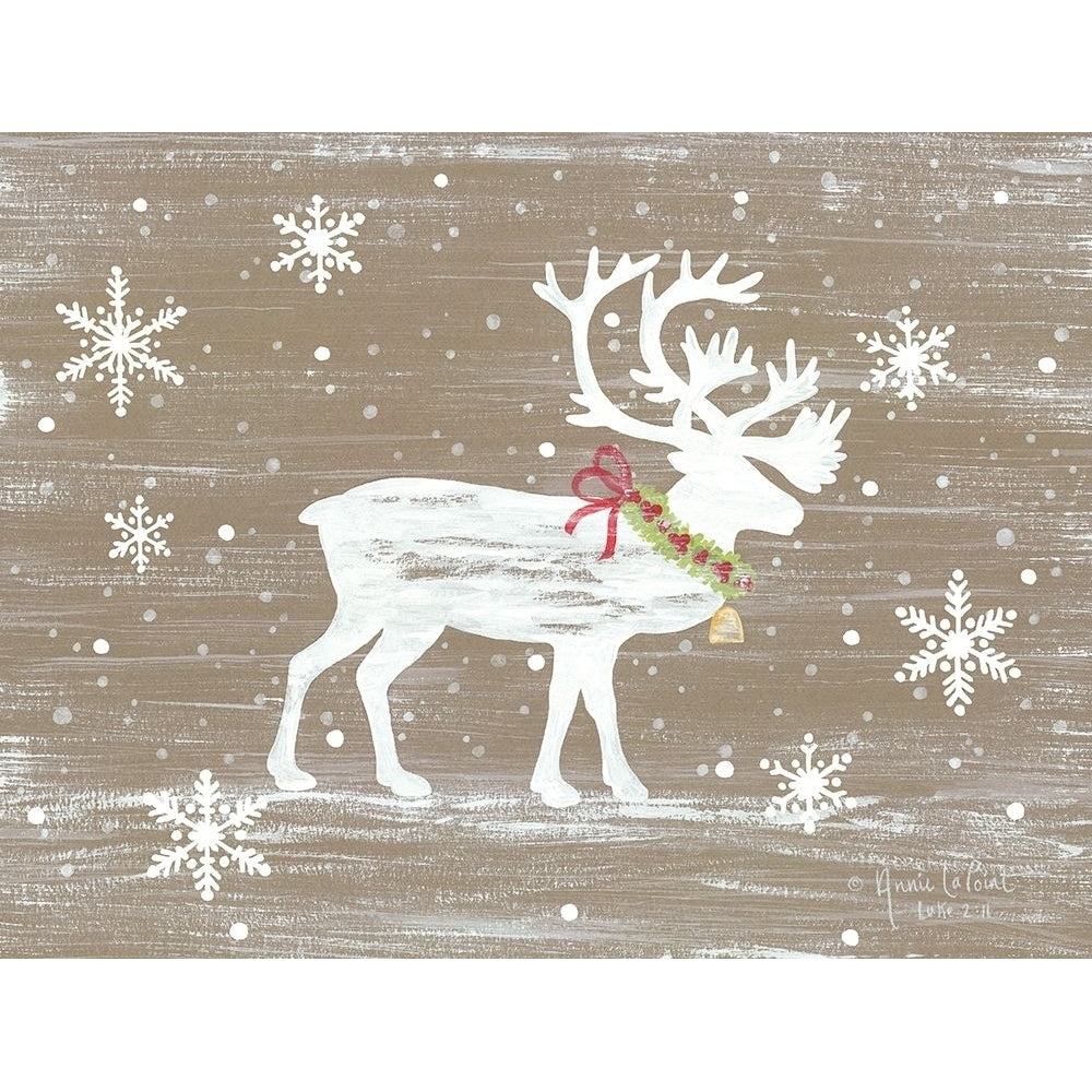 Snowy Reindeer Poster Print by Annie LaPoint-VARPDXALP1896 Image 1