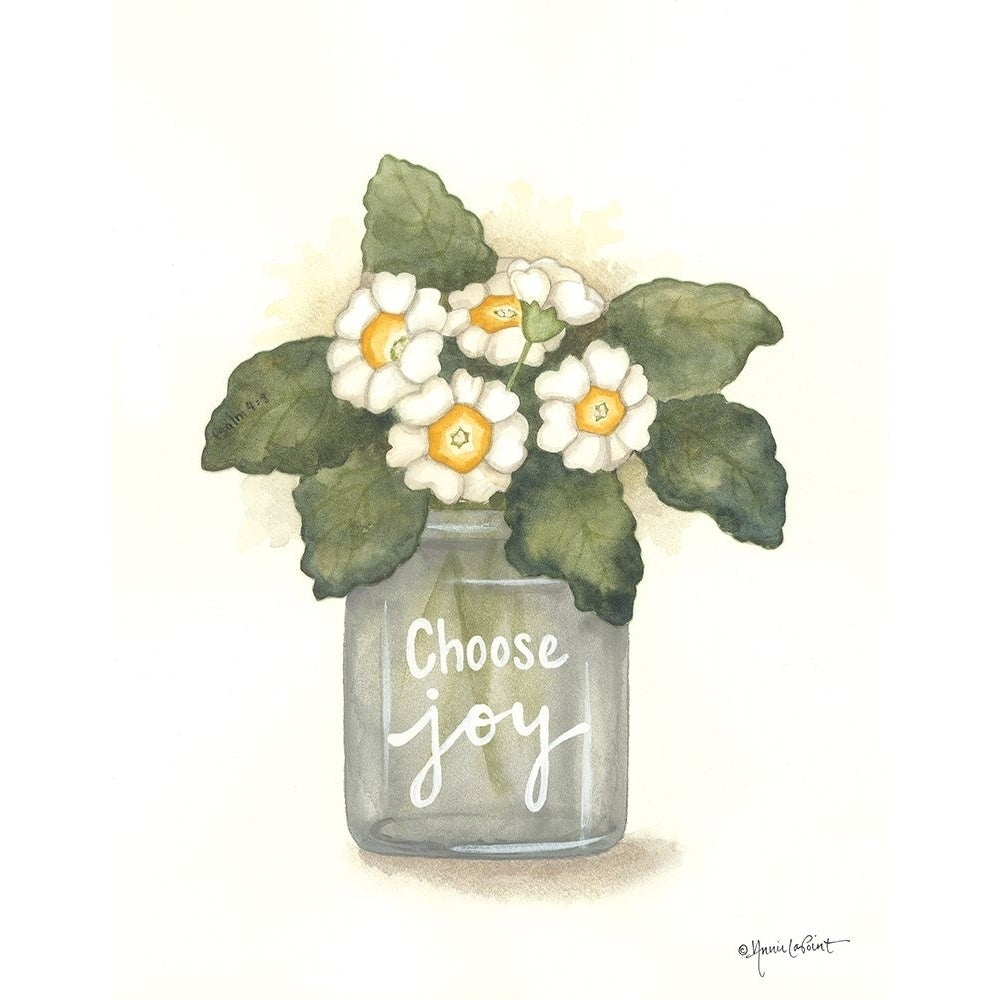 Choose Joy Primrose Poster Print - Annie LaPoint-VARPDXALP2081 Image 1