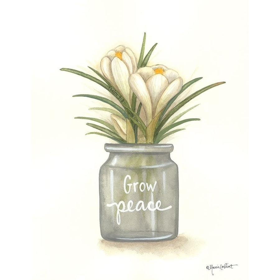 Grow Peace Crocus Poster Print - Annie LaPoint-VARPDXALP2084 Image 1