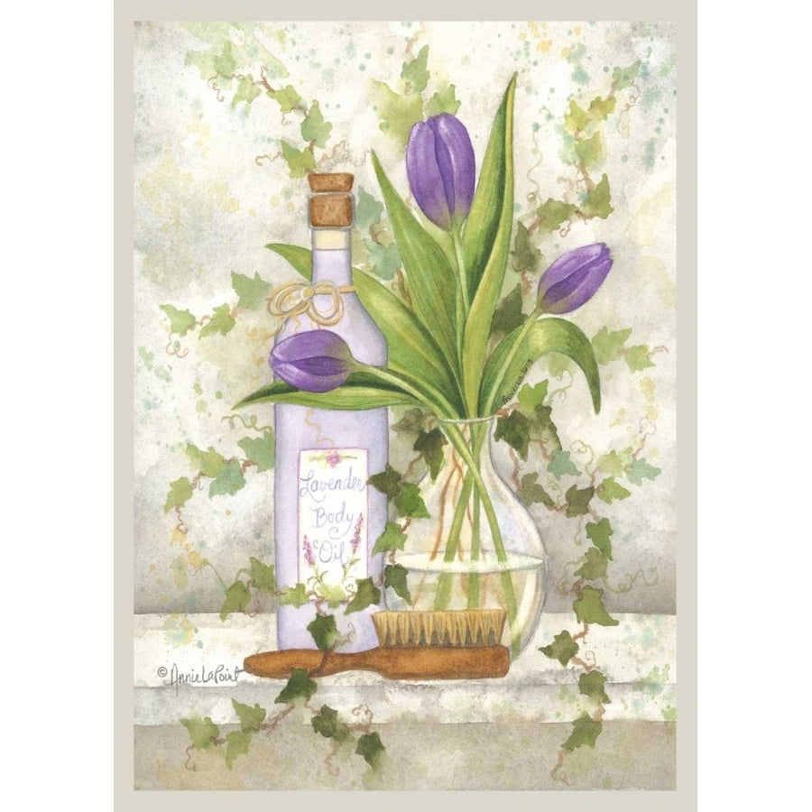 Lavender Body Oil Poster Print by Annie LaPoint-VARPDXALP253 Image 1