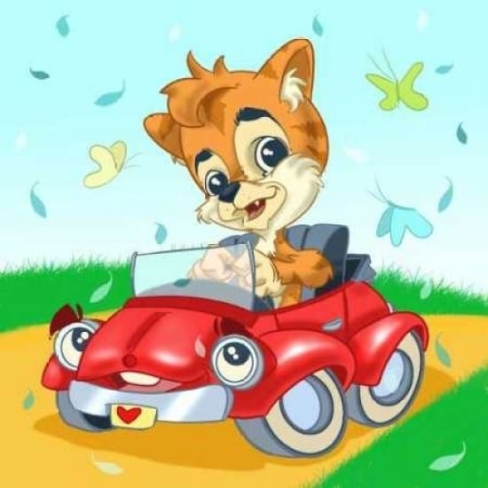 Kitten in the car Poster Print by A. - Perez Alvez-VARPDXALPE004 Image 2