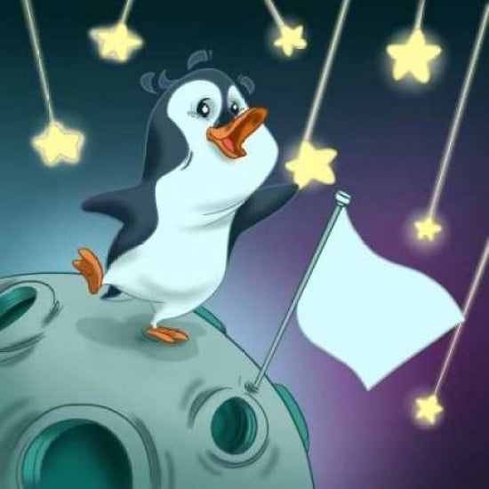 The penguin and the stars Poster Print by A. - Perez Alvez-VARPDXALPE013 Image 1