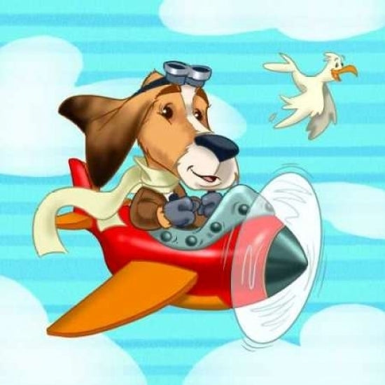 The pilot puppy Poster Print by A. - Perez Alvez-VARPDXALPE012 Image 1