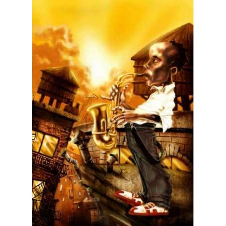 The Saxophonist -1 Poster Print by A. - Perez Alvez-VARPDXALPE029 Image 1