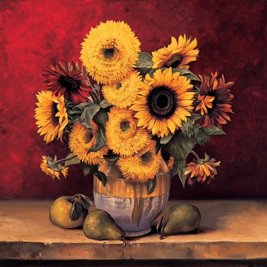 Sunflowers with Pears Poster Print by Andres Gonzales-VARPDXANG5010 Image 1