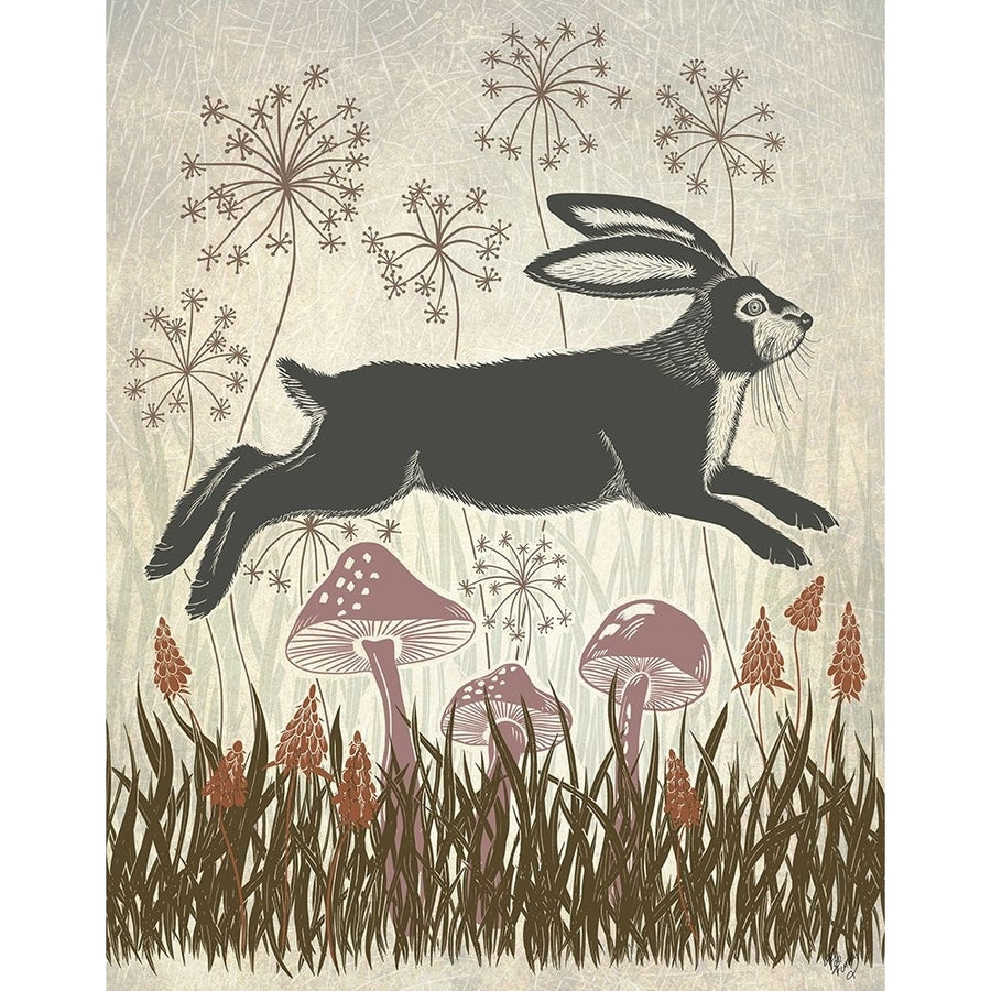 Country Lane Hare 4 - Earth Poster Print - Funky Fab-VARPDXAP260526273 Image 1