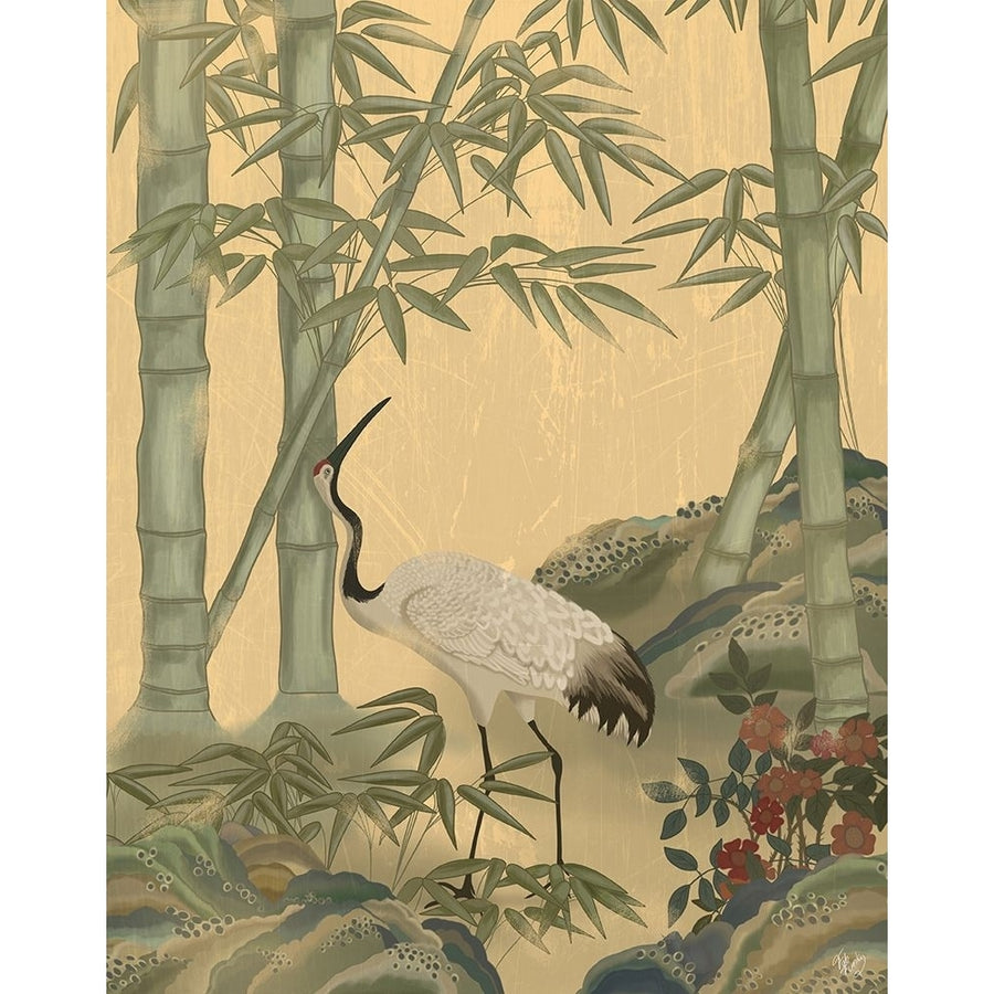 Crane Garden 4 Poster Print - Funky Fab-VARPDXAP260527614 Image 1