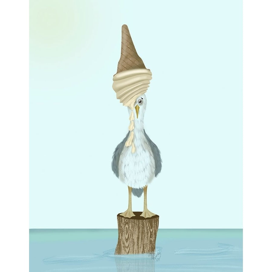 Seagull Ice Cream Poster Print - Funky Fab-VARPDXAP260527938 Image 1