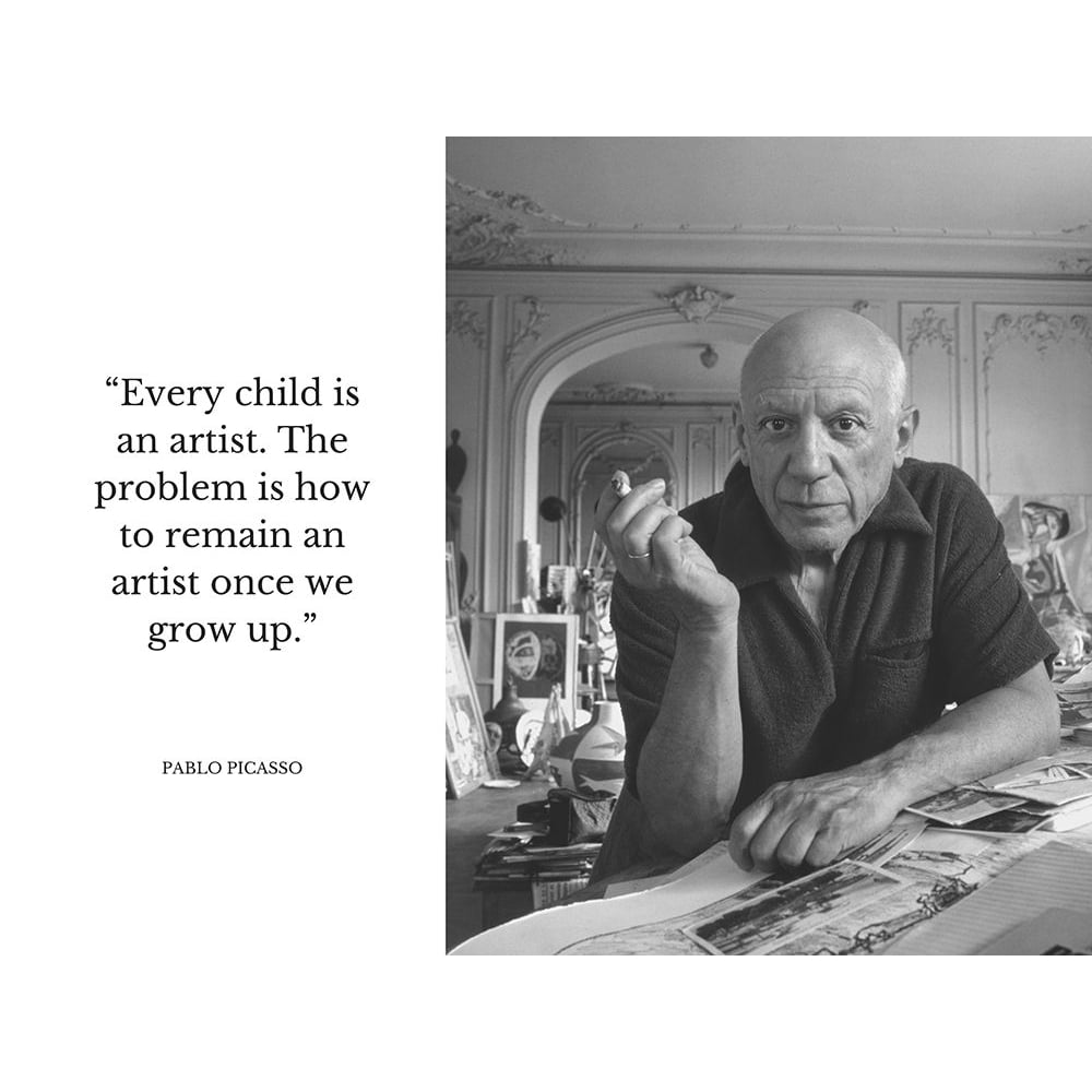 Pablo Picasso Quote: Every Child is an Artist by ArtsyQuotes-VARPDXARTSYQUOTES001353 Image 1