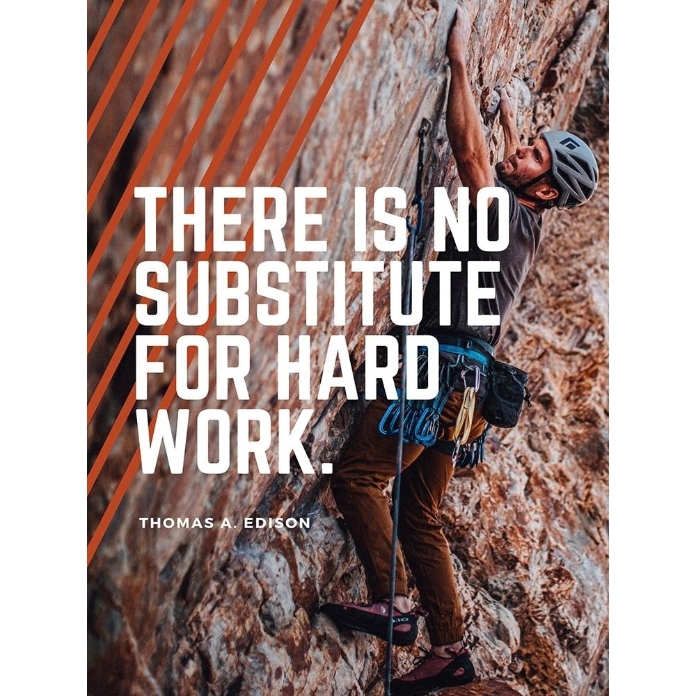 Thomas Edison Quote: Hard Work by ArtsyQuotes-VARPDXARTSYQUOTES003048 Image 1